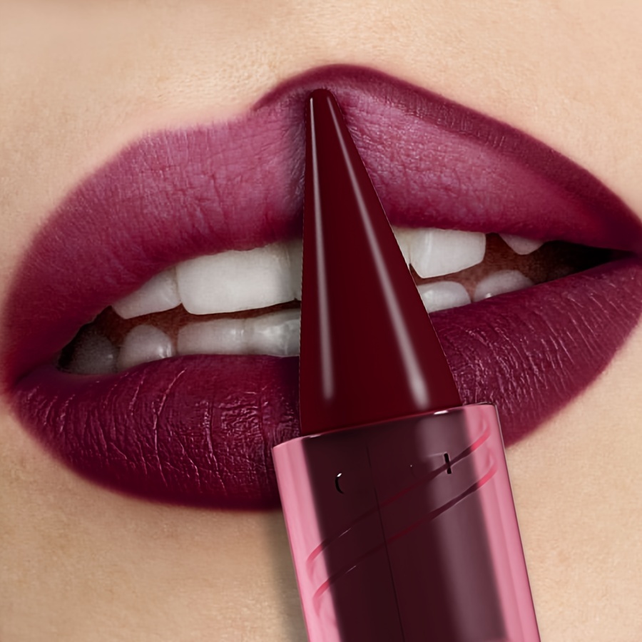 Long-lasting Matte Lipstick In - Waterproof, Sweatproof, Non-sticky, Moisturizing Formula For Types