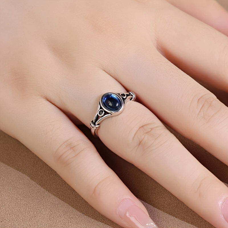 Vintage Boho Oval CZ Ring for Parties & Everyday Glamour