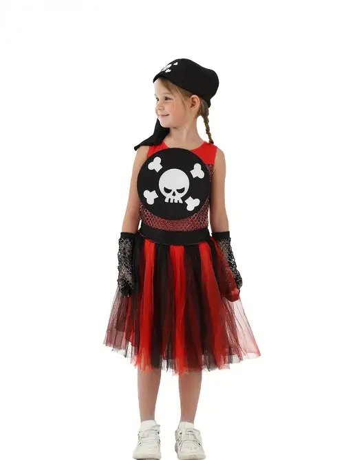 Costume Pirata Bambini: Set Completo Con Spada, Bandana E Paracchio (Lavabile In Lavatrice) - Foto 6