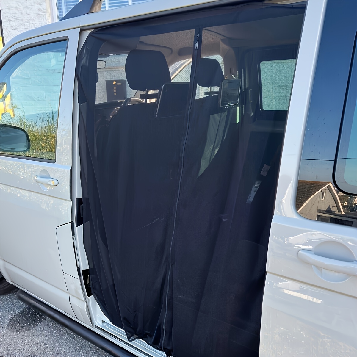 Sliding Door Magnetic Insect And Net Cover Suitable For T5 And Models, Suitable For Camping Car Rv Hanging Curtains Rv Entrance
