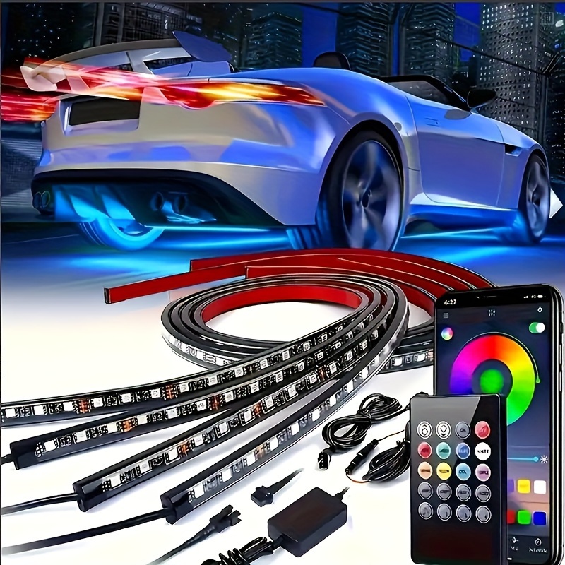 

Automotive Kit App And , Rgb Led Lights In And Diy , 4- , Multiple , Suitable For Led Lights Applicable To All