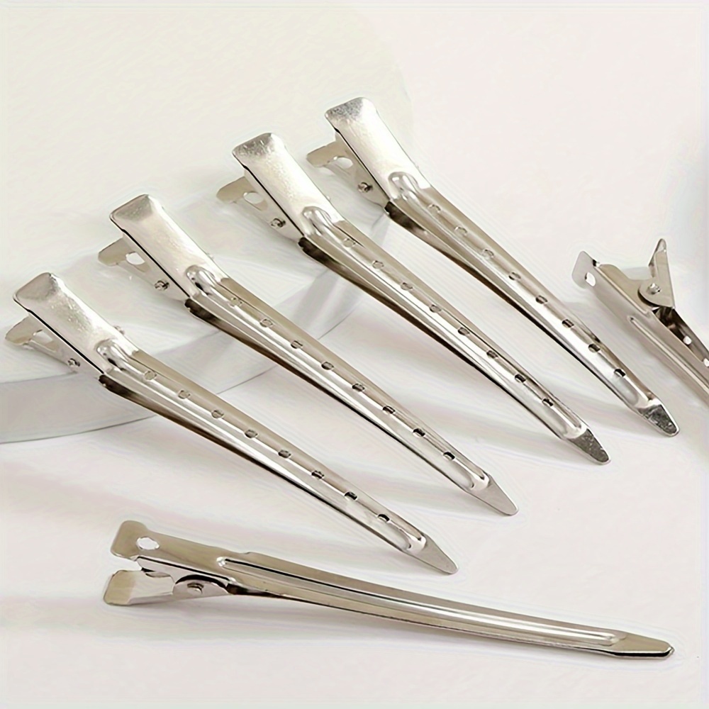 

10/20pcs -, - , - K- Metal Crocodile Curling , For Styling, Dyeing, Silvery, Styling (men And Women )