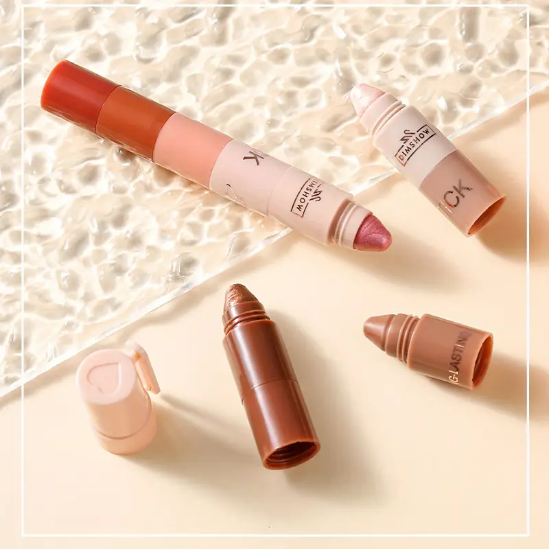 5 in 1 eyeshadow stick glitter shimmer long lasting easy application for music festivals multicolor makeup cosmetics details 2