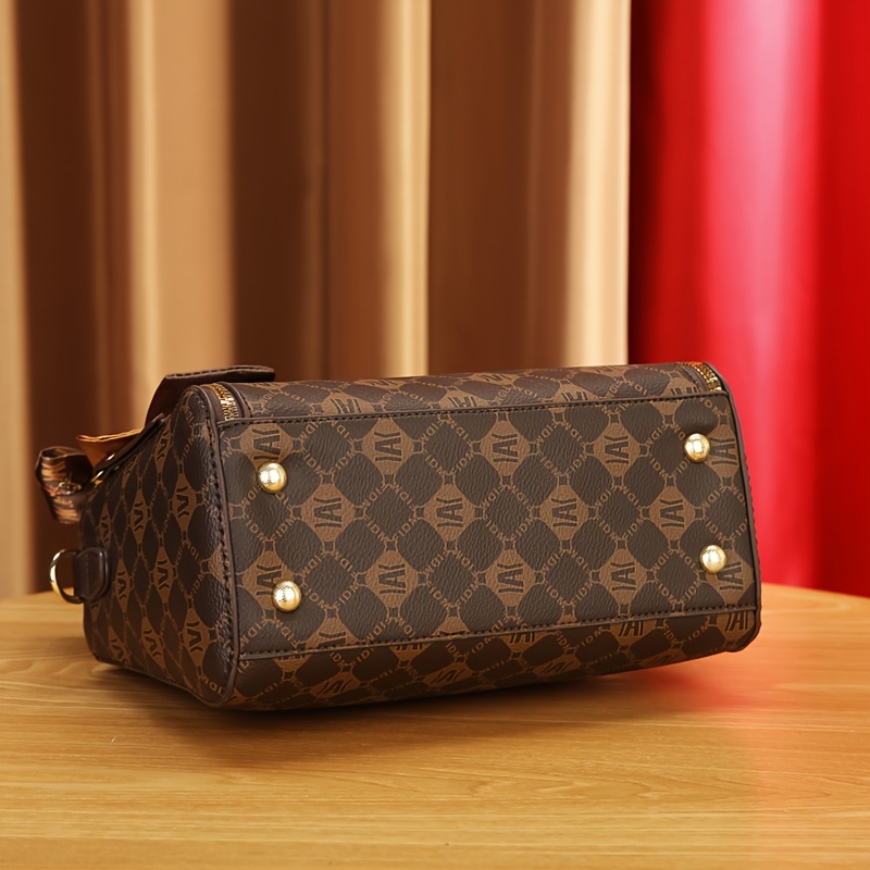Three-Piece Women'S Suit Bag Personalized Print Handbag Trendy Old Flower Shoulder Bag Women'S Bag Messenger Bag