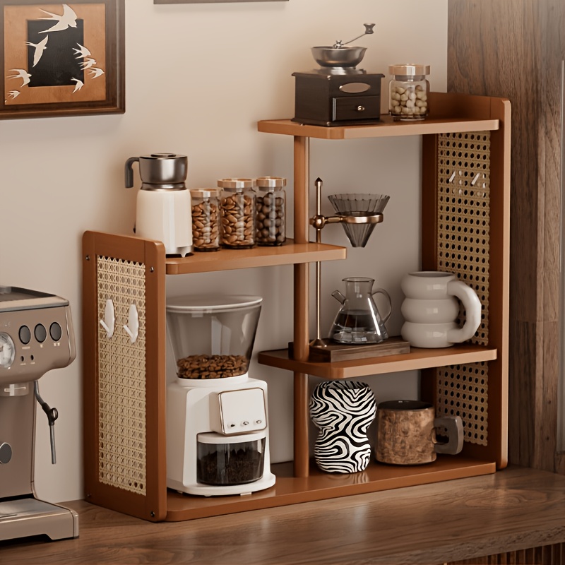 Practical Desktop Storage Rack, Used For Storing Coffee Cups, Tea Cups, Tea Sets, And Desktop Utensils; Simple Household Water Bottle Storage Rack