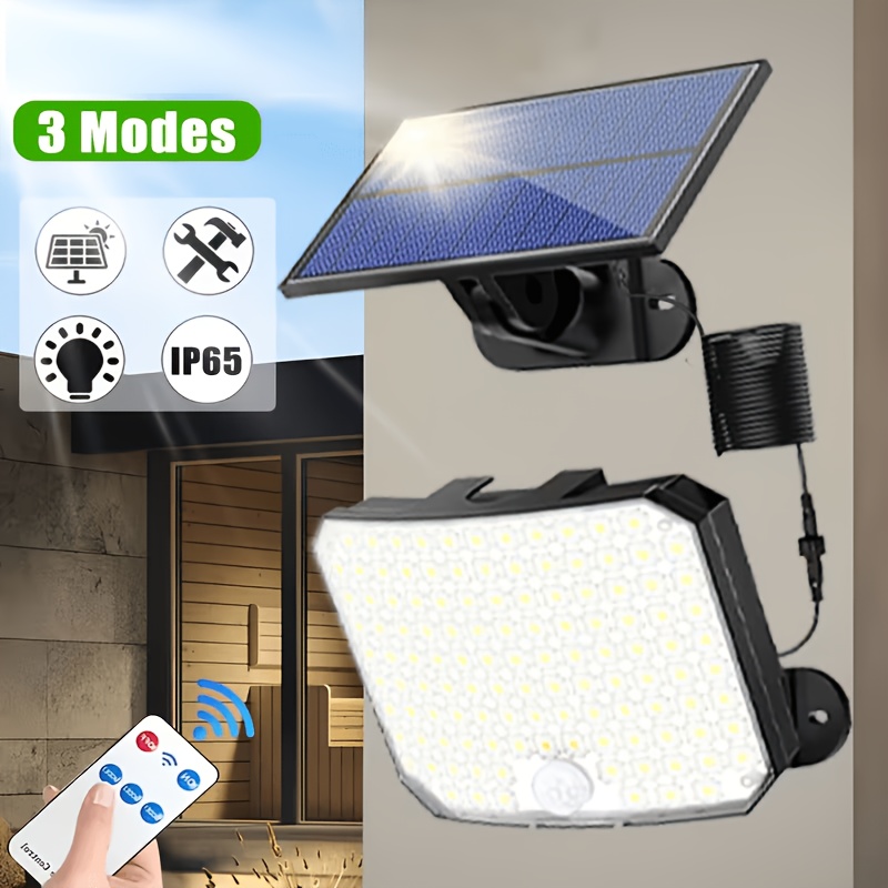 124 LED Solar Motion Sensor Lights Outdoor with Remote