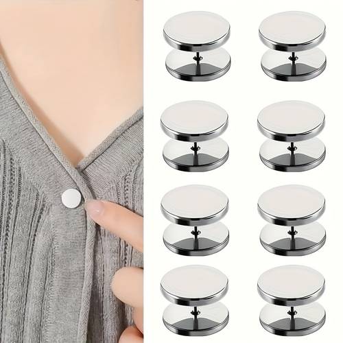 8pcs new simple spiral buttons anti slip buttons with no sew detachable design securing and tightening cardigans sweaters and knitwear fashionable decorative button accessories