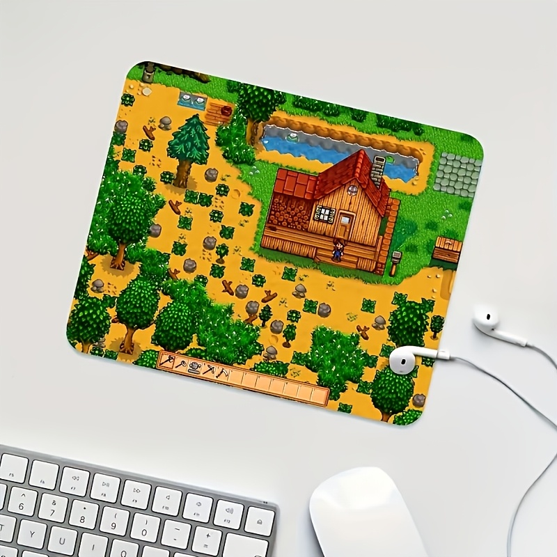 TEMU Tapis de Souris en Caoutchouc pour Gaming avec Base Antidérapante, Idéal pour Bureau, Étude et Jeux. Portable, Durable et Utilisable comme Tapis