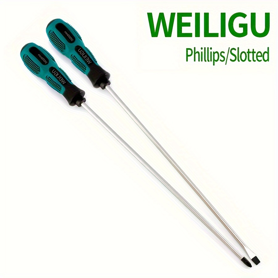 Image of 9907 Handle Screwdriver, Total Length 420mm/rod Length 300mm*rod Diameter 5mm Screwdriver, With Magnetic Tip, Extra Long Magnetic Screwdriver Hand Tool, And Phillips Head