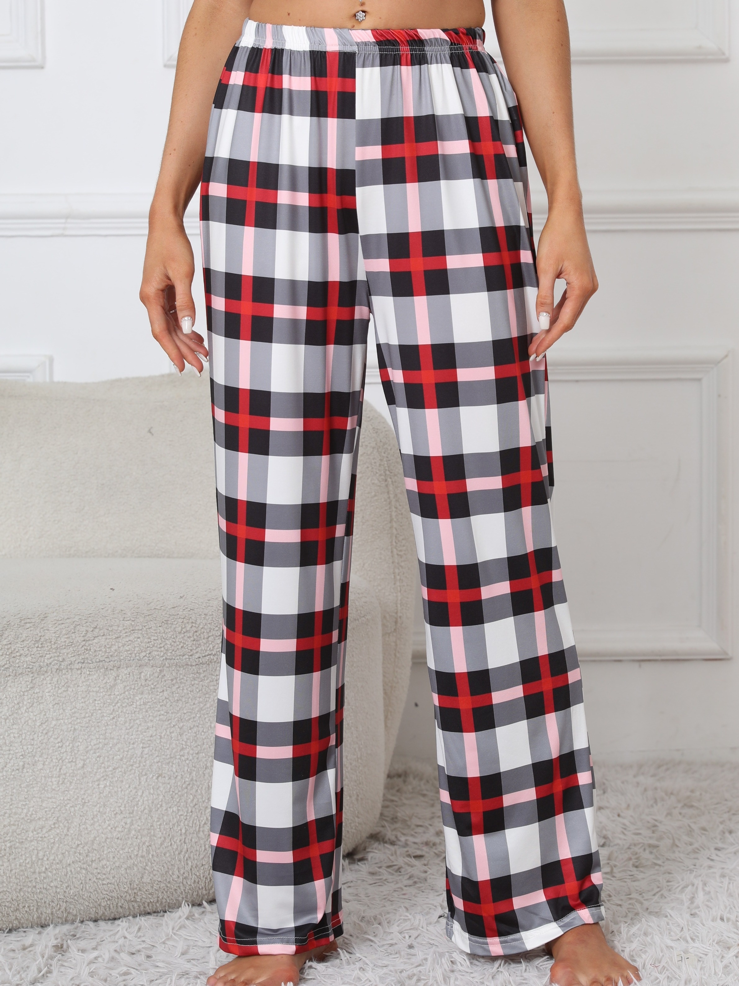 Womens Flannel Pajama Pants-Womens Lounge Pants Comfy Pajama