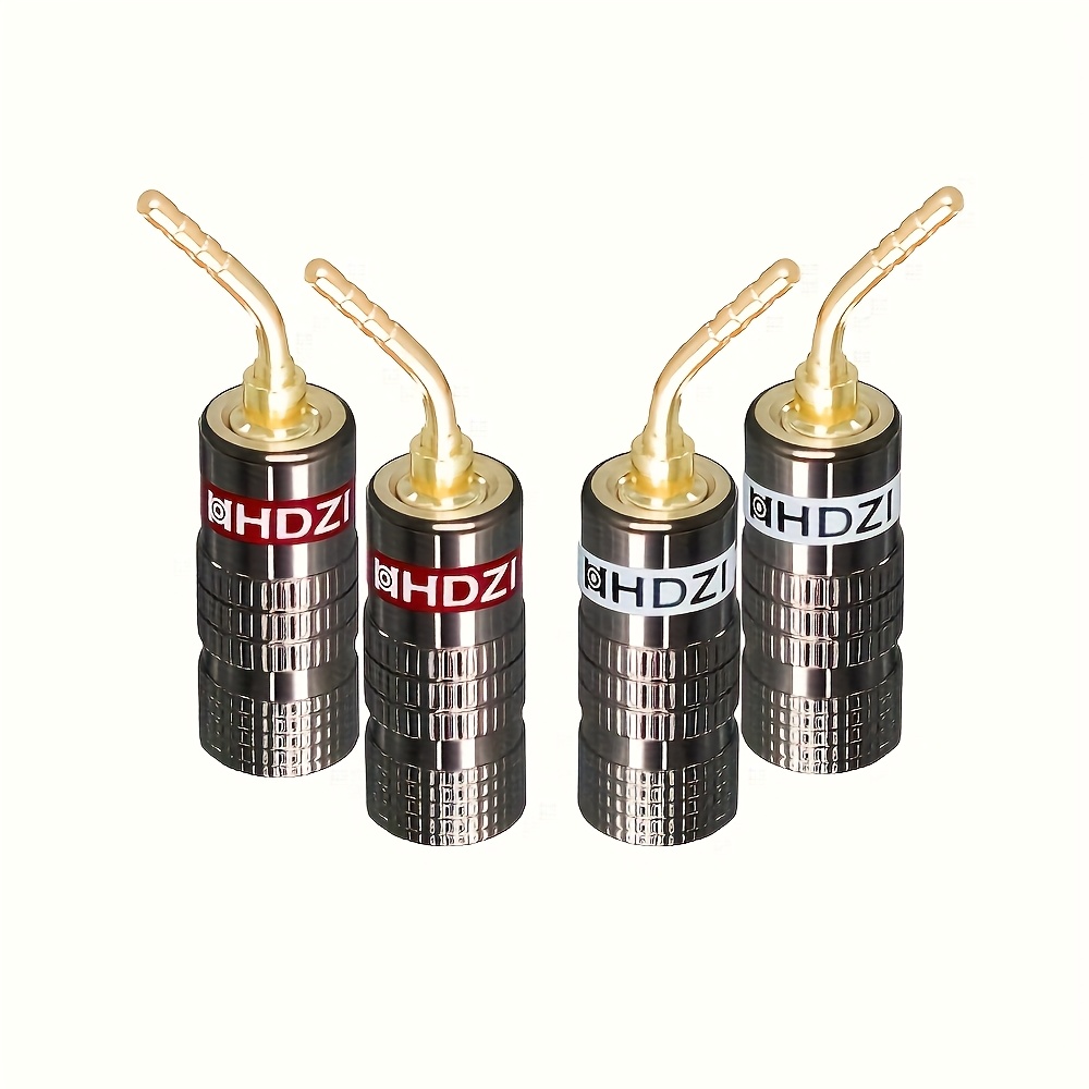 TEMU Banana Plug, Pin Insertion Screw Type, Audio Speaker Cable Connector For Amplifiers And Sound Systems