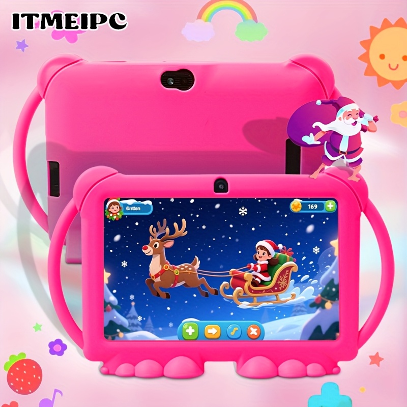 TEMU Tablette 7 pouces | Résolution protection 1024*600, 4 Go de RAM + 32 Go de ROM, Processeur -Core, 14, Batterie 3500 mAh, Double caméras, Wi-Fi,