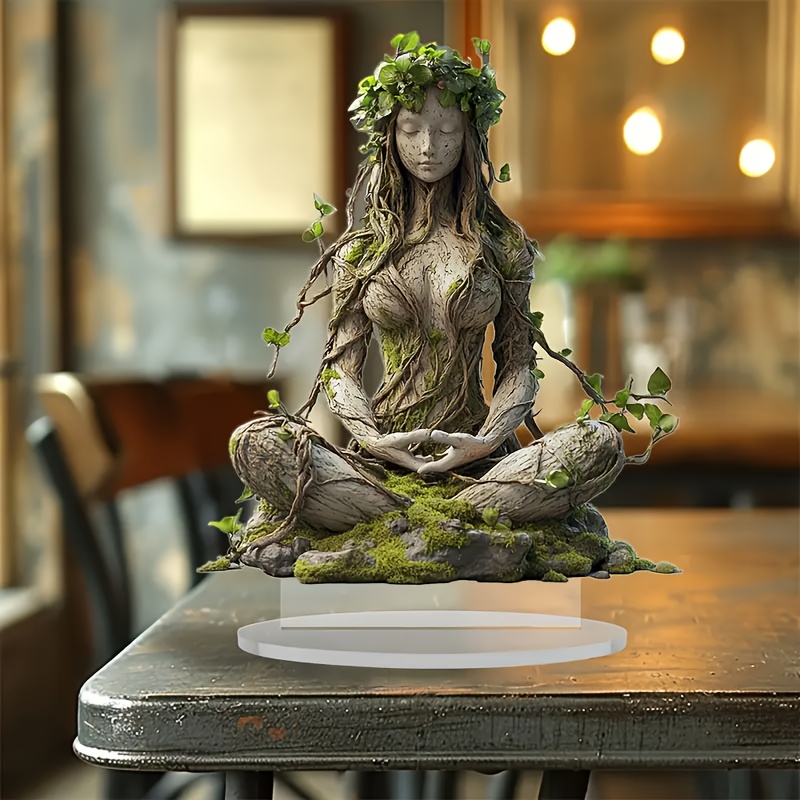 

Bohemian Goddess Statue - 6.41"x7.87" Acrylic Decorative , 2d Suitable For Home And Office Decoration, Ideal Gift For Any