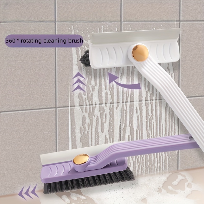 

Multi-functional Rotating Gap Brush: 4-in-1 Bathroom For Ceramic Tiles - No Dead Corners, Easy Grip, Reusable, Suitable For Living Room, Bedroom, Bathroom, Toilet, Kitchen