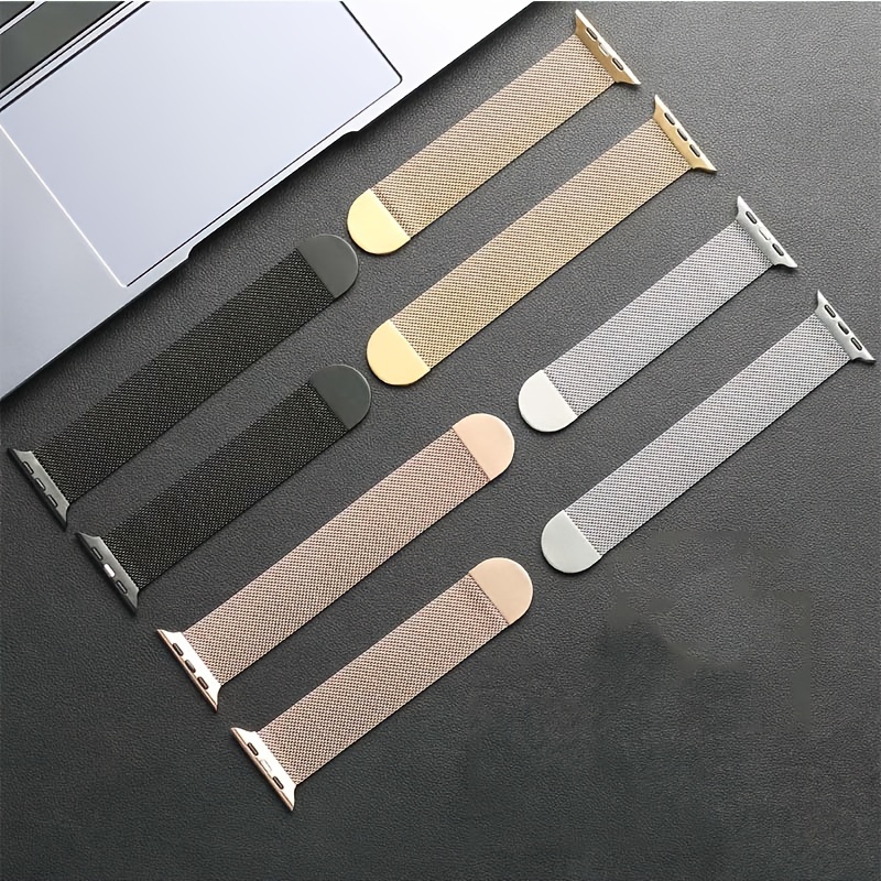 

Metal Magnetic Watch Band Compatible For Iwatch Bands Strap For Iwatch Milanese Loop 38mm 40mm 41mm 42mm 44mm 45mm 49mm For Iwatch Series 4 6 Se 7 8