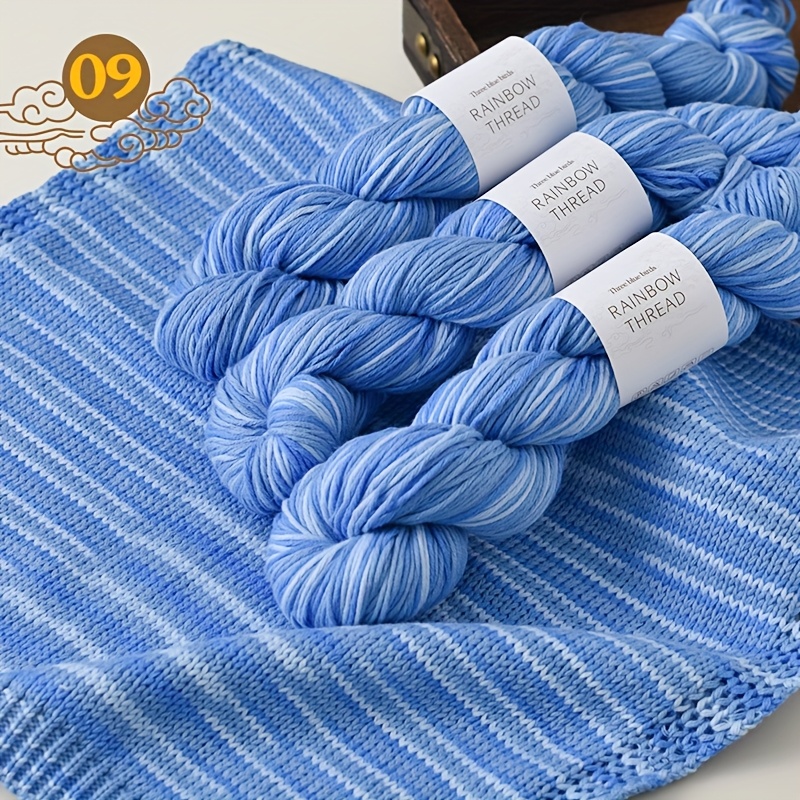TEMU Set Of 3, Colored , Gradient Yarn, For Knitting Sweaters, Shawls, And Vests, Handmade Yarn.
