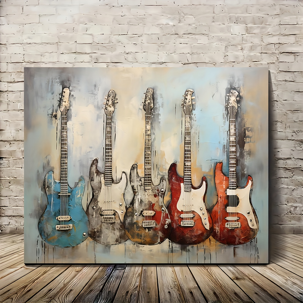 

Music Canvas Wall Art - 11.8"x15.7" Wooden Print For Living Room, Bedroom, Kitchen & Office Decor - Perfect Gift For Music Lovers