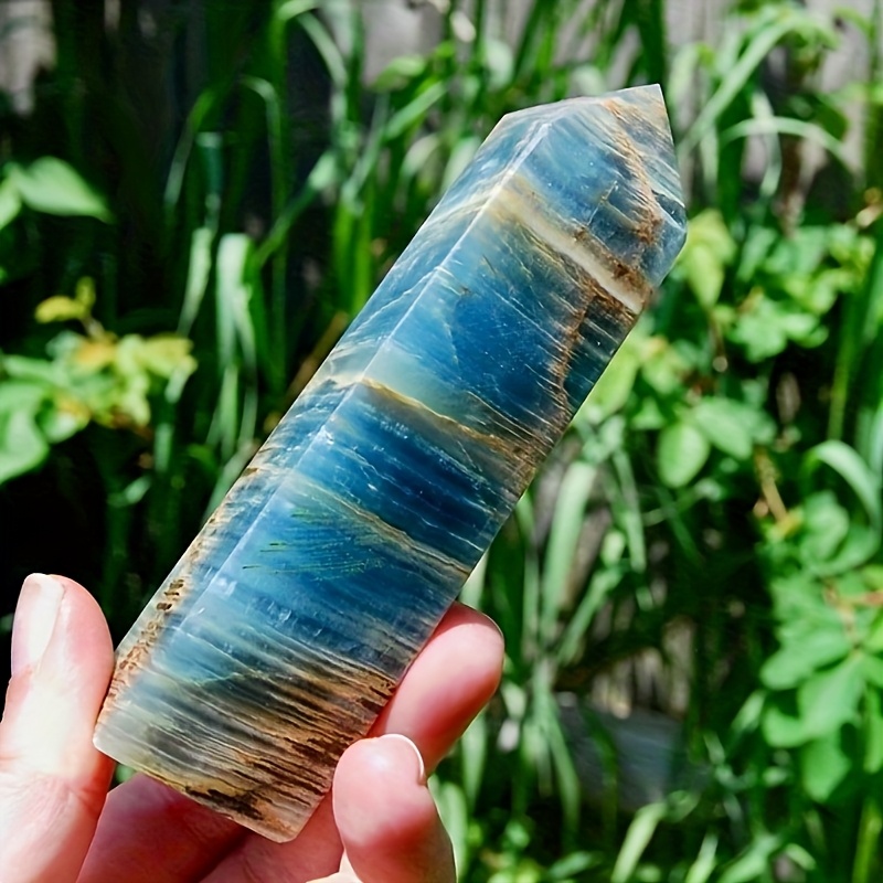 E-shop 1 Stück CRYSTALHOLA Natürlicher Onyx Turm - Bohemian Kristallstein-Säule, Natürlicher Steinpunkt geeignet für Wohnkultur, Hochzeits- &