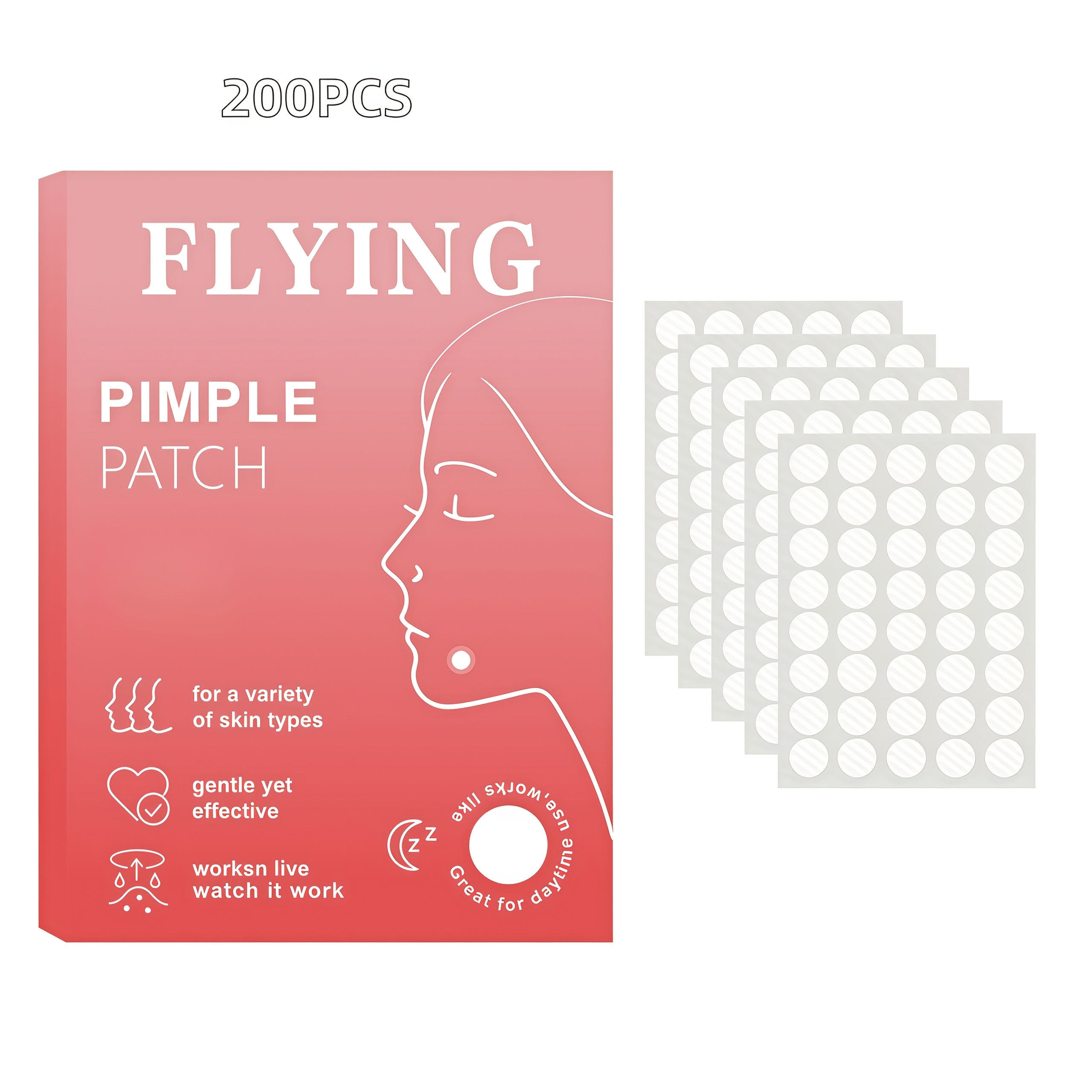 200/400/800pcs Hydrocolloid Patches, Makeup Patches, Holiday Decorative Patches, Suitable For All Light Beige