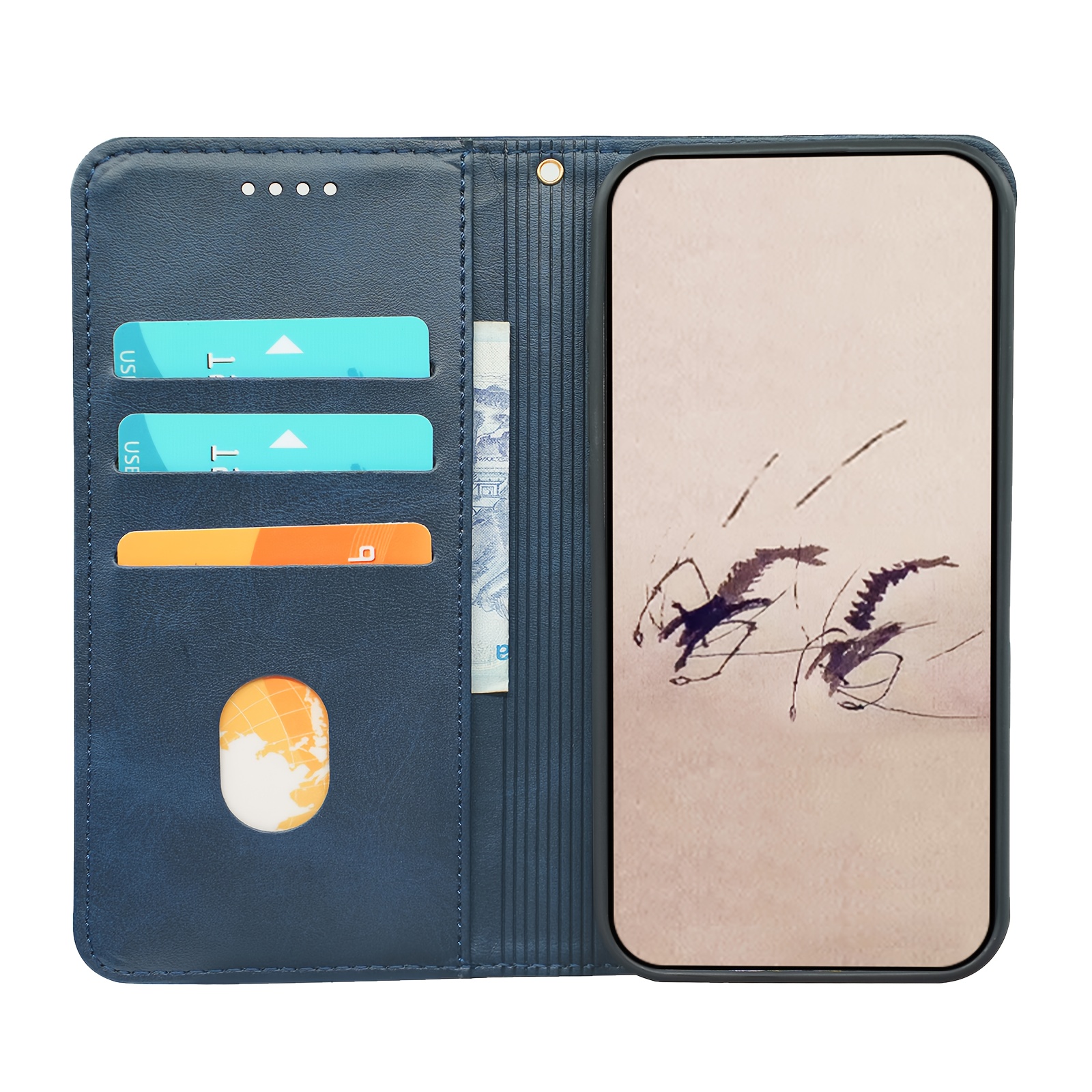 TEMU Phone Case: [for Iphone Wallet Case] Suitable For Iphone 7/8/se2 (2020)/se3 (2022), Iphone 7 Plus/8 Flip Cover Wallet Case, With 3 Credit Card