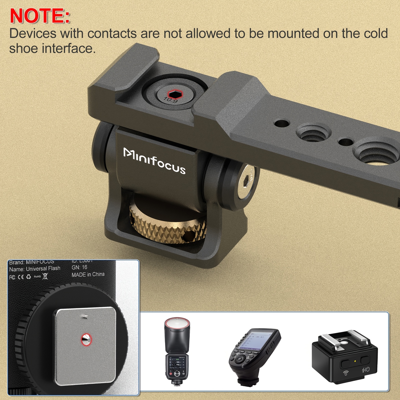 adjustable camera monitor mount   release   clamp cold shoe mount 360 rotatable field gimbal monitor holder for   4 mini       2 rsc 2       3 mini gimbal Product details 4