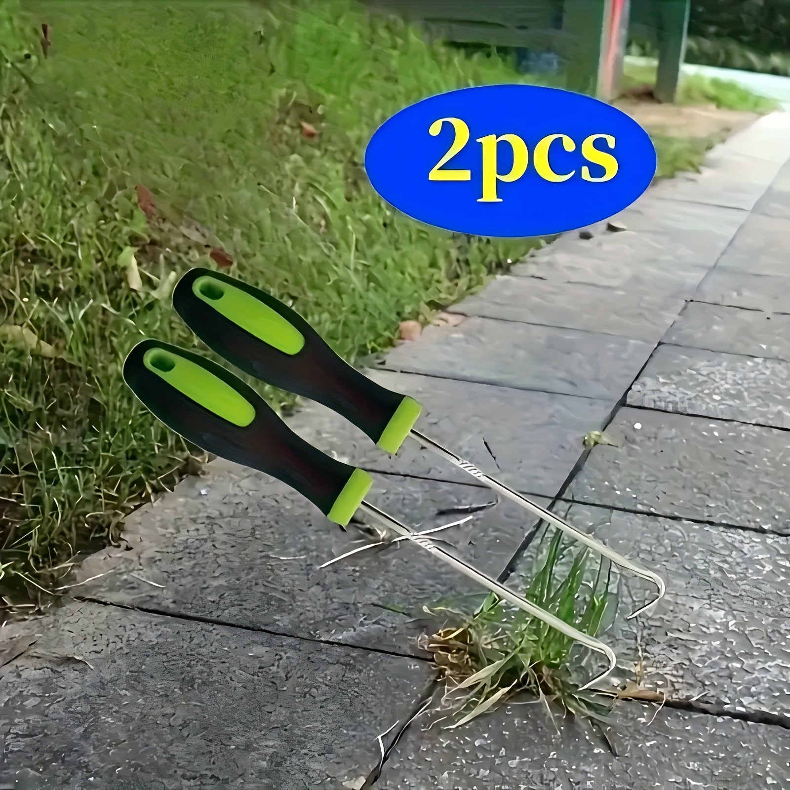 Image of 2pcs Heavy-duty Iron U-shaped Ground Peg Removal Hook Suitable For Garden , Paving Joints, Lawn Edging & Driveway Maintenance - U-shaped For Soil Stake Removal, Outdoor For Diy And