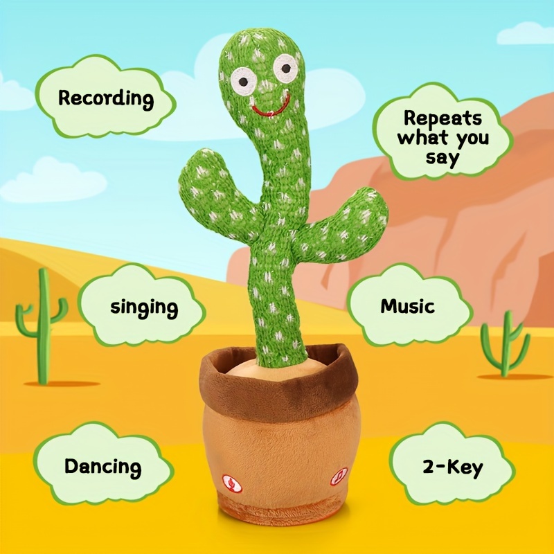 

Learn To Talk Cactus Twist Dancing Cactus Cactus Shake Singing Toys (without Batteries)