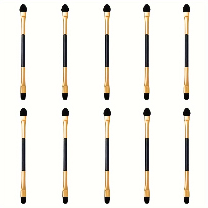 

Dual-ended Eyeshadow Brush - Nylon , Fragrance-free, Suitable For Types - Blending & Applying Eye Makeup