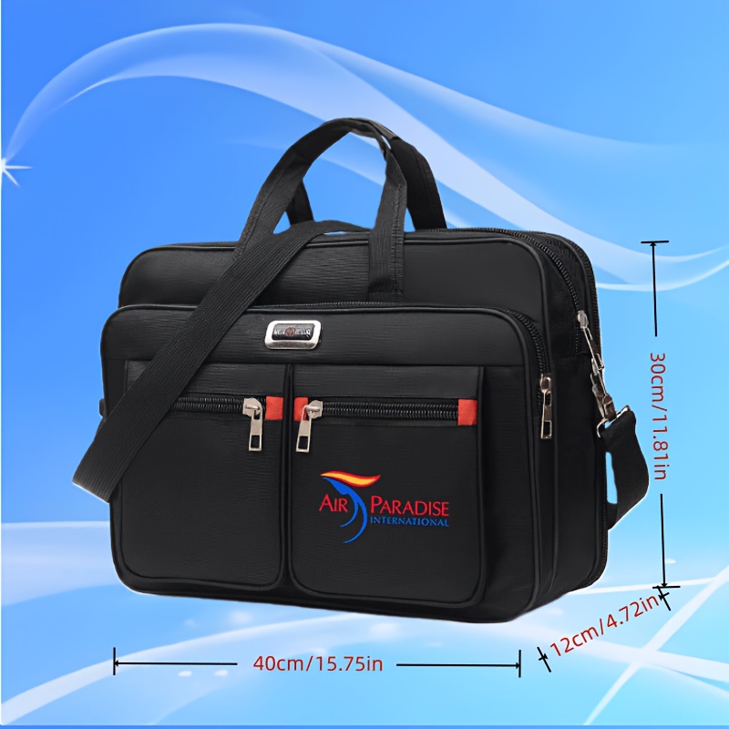 TEMU Air Paradise International "'s And Women' Commuting Detachable Adjustable Shoulder Strap Black Minimalist Casual Business Cycling Mountaineering