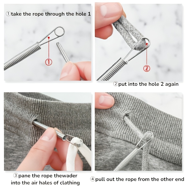 2pcs Heavy-Duty Spring Needle Threader and Love Card Set