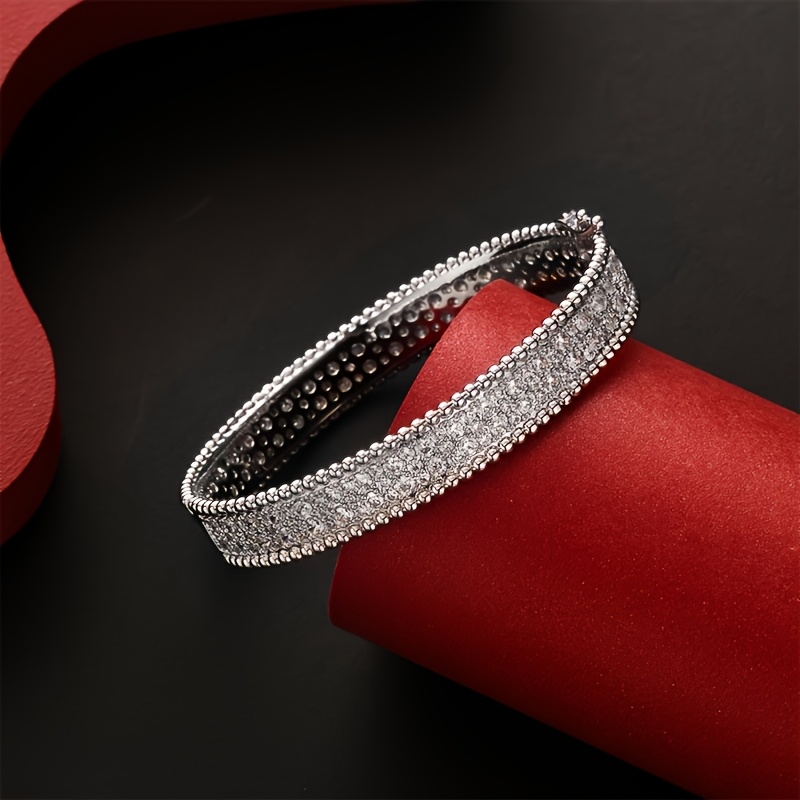 925 Silver Women's Full Synthetic Zirconia Bracelet