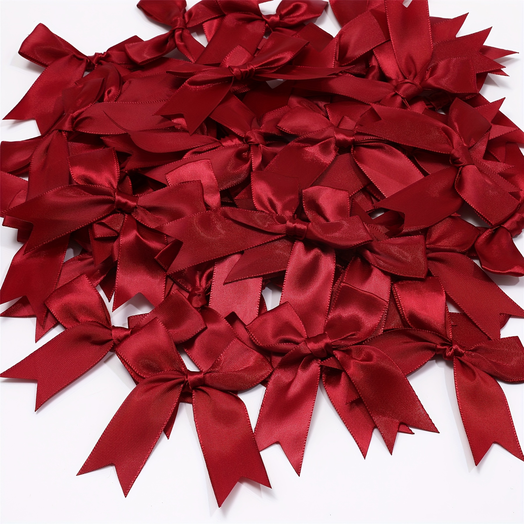 24 st vibrant röda satinband böjor elegant löp för presenter - Temu Sweden
