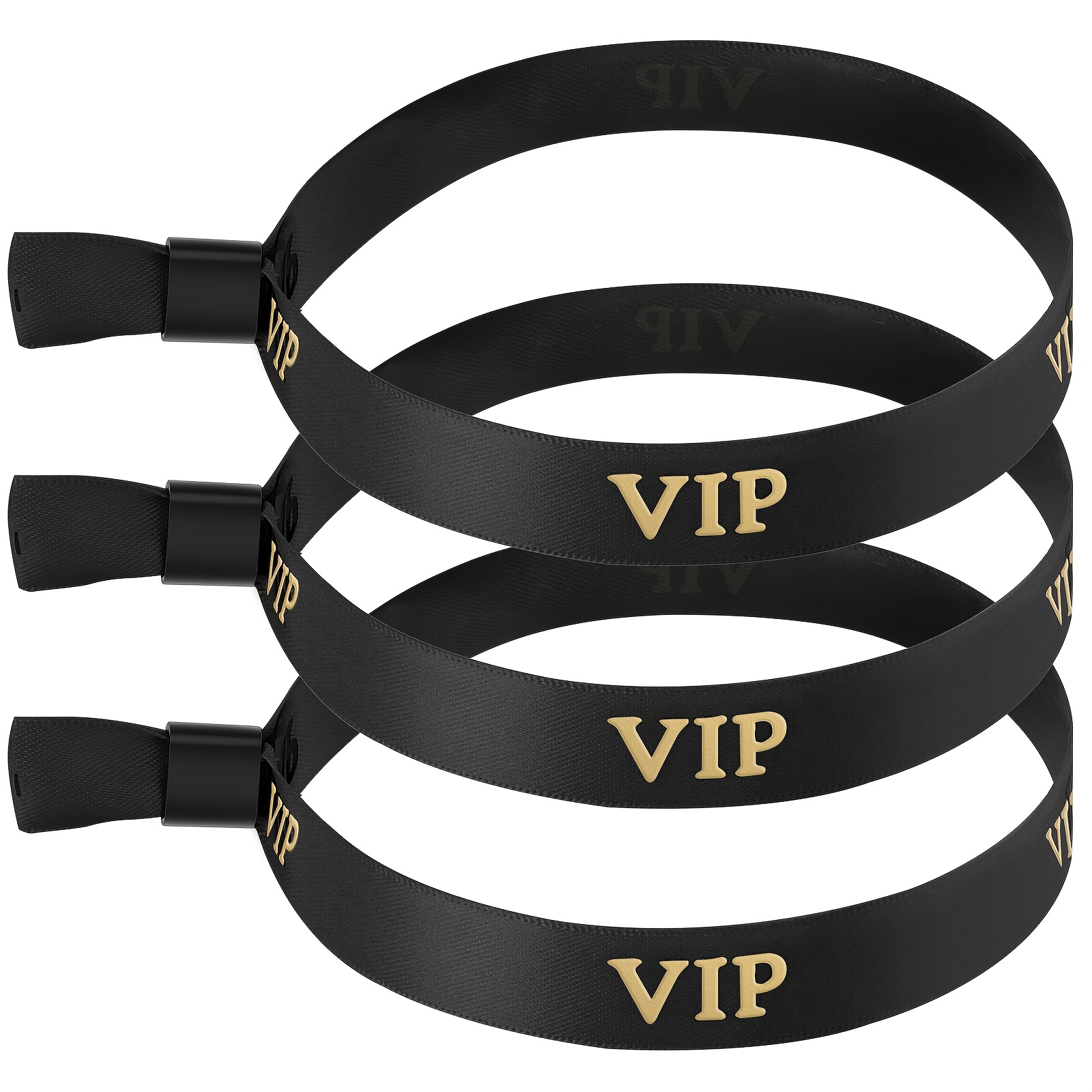 TEMU Regalo /Lui 10 pezzi Braccialetti VIP Braccialetti da festa Braccialetti in tessuto Braccialetti per Matrimonio Festa Concerto Forniture per le