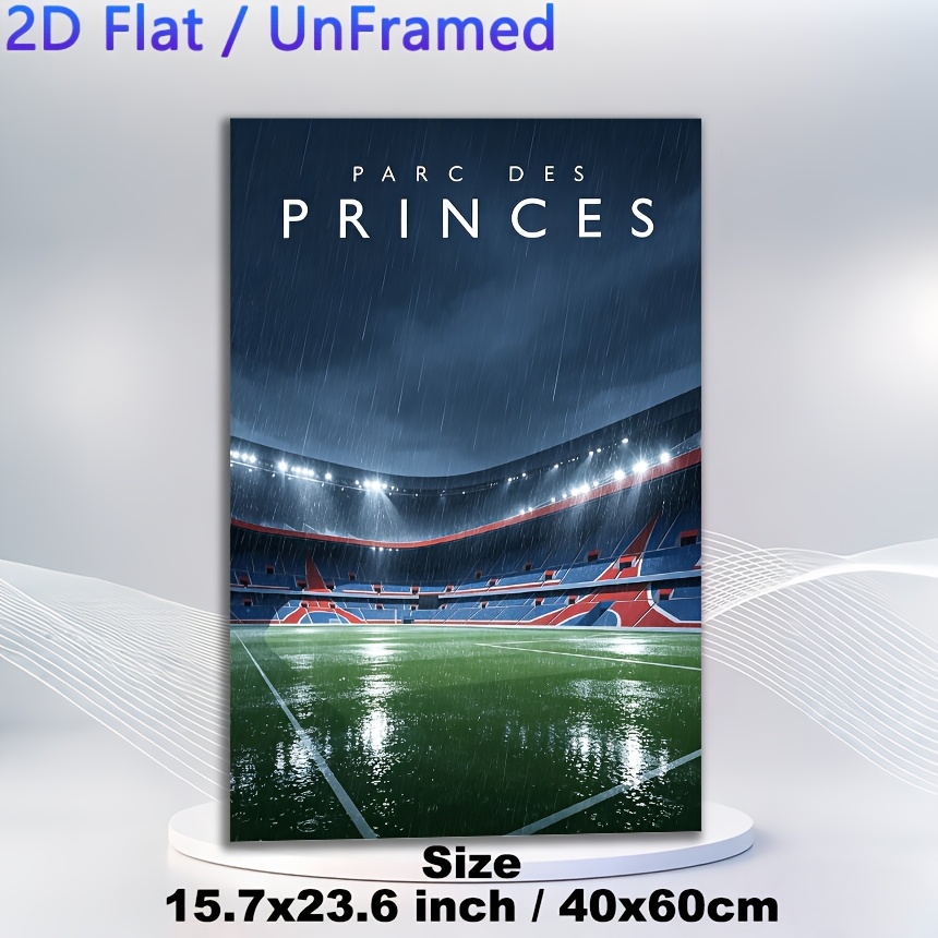 TEMU Événement de football 2026 - Affiches et plates 2D, 1 affiche sur toile cadre pour la décoration intérieure, affiche de peinture sur le thème du