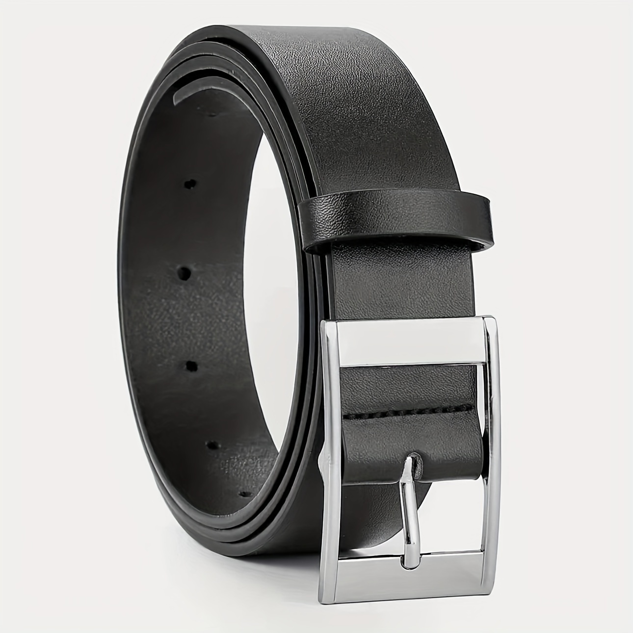 

Faux Leather Belt For Men, Fashion Casual Business Belt For Jeans Pants