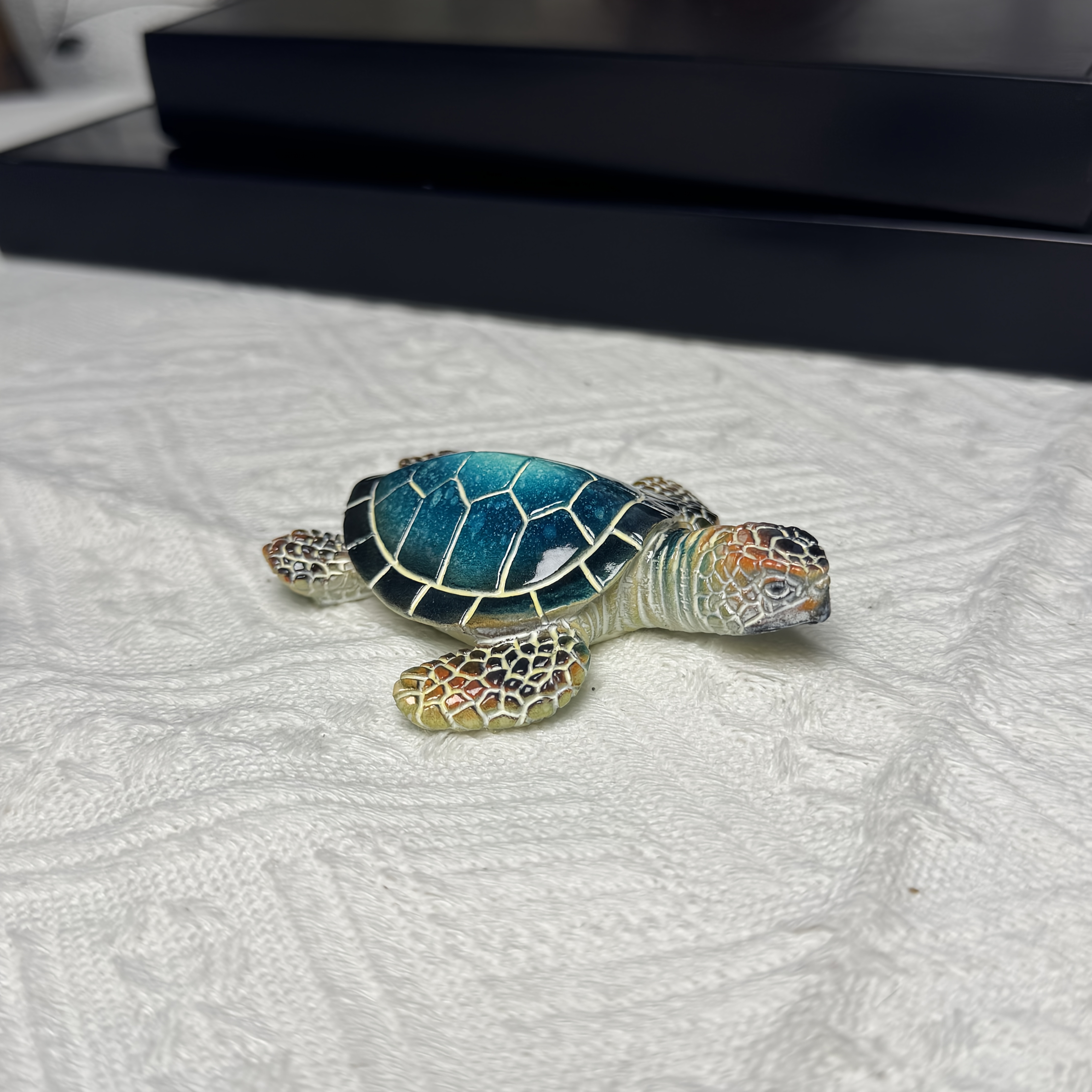 Image of 1pc Of Turtle Resin Ornament For Indoor Decoration, Suitable For Desktop And Entrance Display