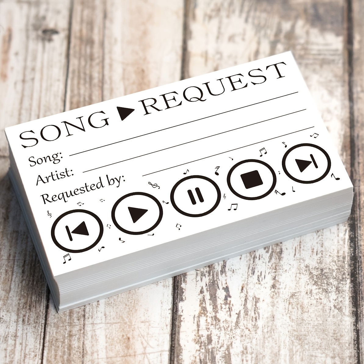 TEMU Song Request Cards - At Wedding Receptions, , Dance Parties, Bands, Djs, Concerts - Pack Of 30/50