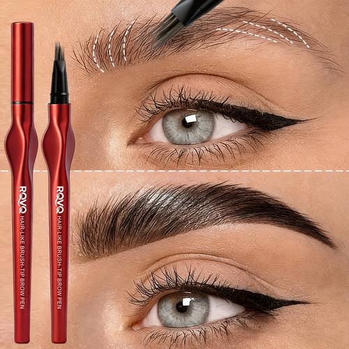 rqvq brush head eyebrow pencil waterproof and sweatproof wild 4d synthetic liquid eyebrow pencil