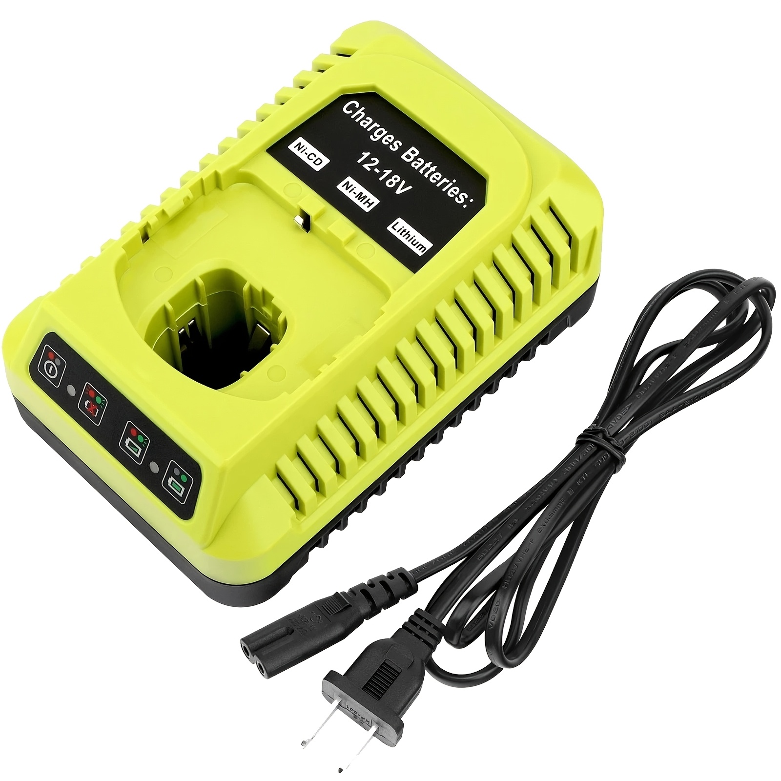 TEMU P117 Charger For Ryobi 18v Lithium Battery P105 P107 P108 P117 | 18v Li-ion Nicd Nimh Battery Charger