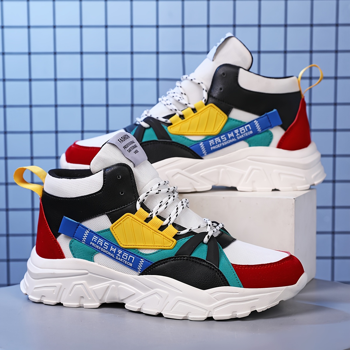unisex white red mens casual athletic shoes comfortable     sneakers breathable mens running shoes mens thick sole tennis shoes elegant lightweight outdoor walking shoes for men spring summer new casual shoes
