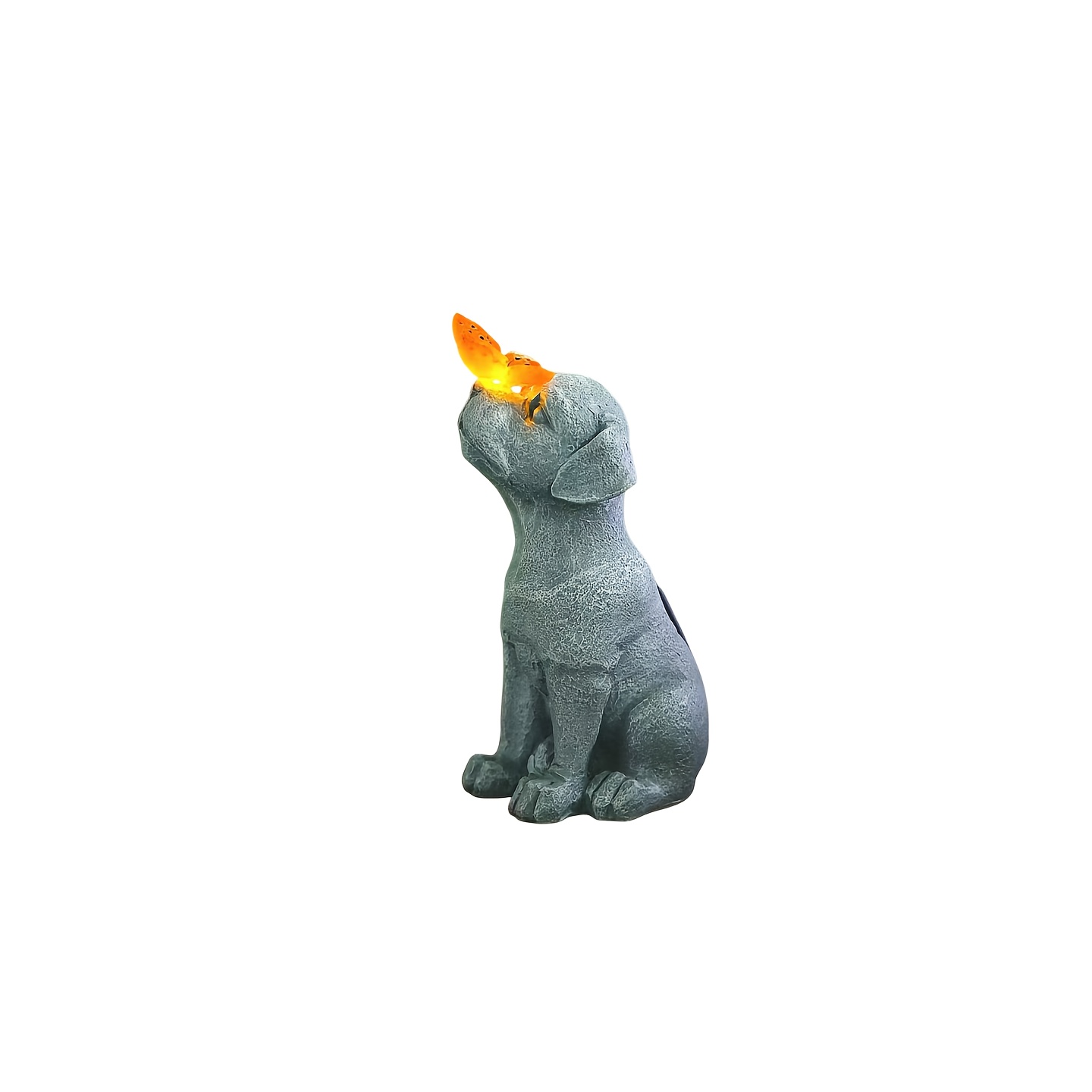 TEMU Otdecor-1pc Puppy Solar Outdoor Figurine Featuring Led - Garden Sculpture For Outdoor Lighting, Must-have Outdoor Items For Garden Decoration,
