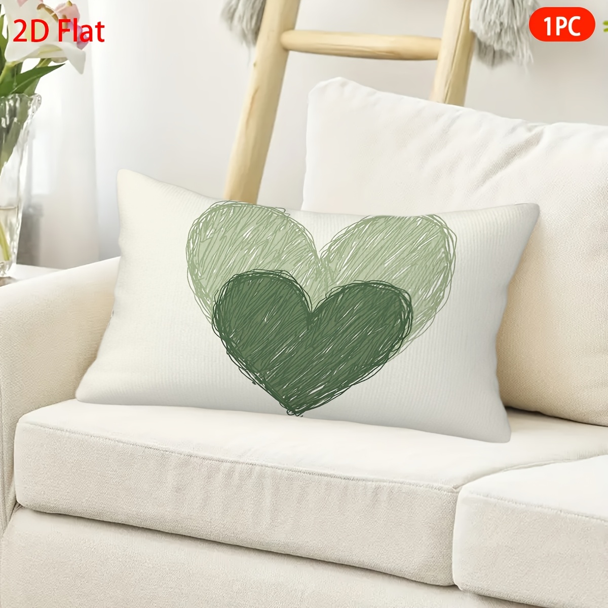 TEMU 2D Flach, 1 Stück, Kissenbezüge, -Muster, Kurzflauschiger Kissenbezug, für Valentinstag, Ostern, Weihnachten, Halloween-Geschenke, Weich Bequem,