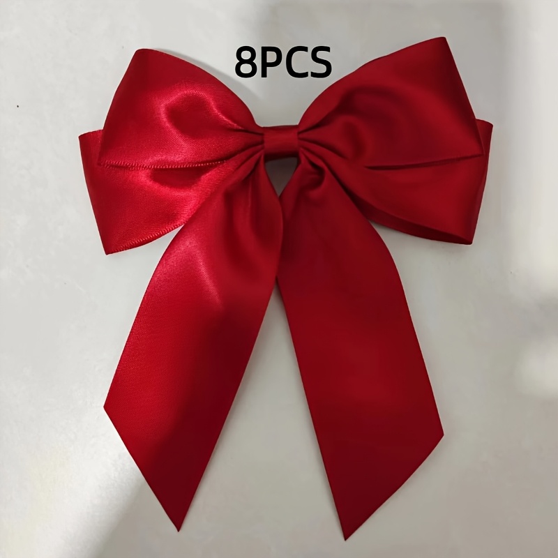TEMU Krtata, 8pcs/pack, Double-layer Waist-cinching Belt With And Big Bow, Length 6.1 X Height 5.31 Inches, Ribbon Width 3.8cm, For Gift Packaging