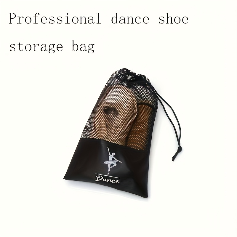 Ballet Dance Travel Shoe Bags - Ballet Dance Shoe Organizer with Mesh and Velvet Pockets for Christmas trip and Dance Class, Hanging Shoe Organizers