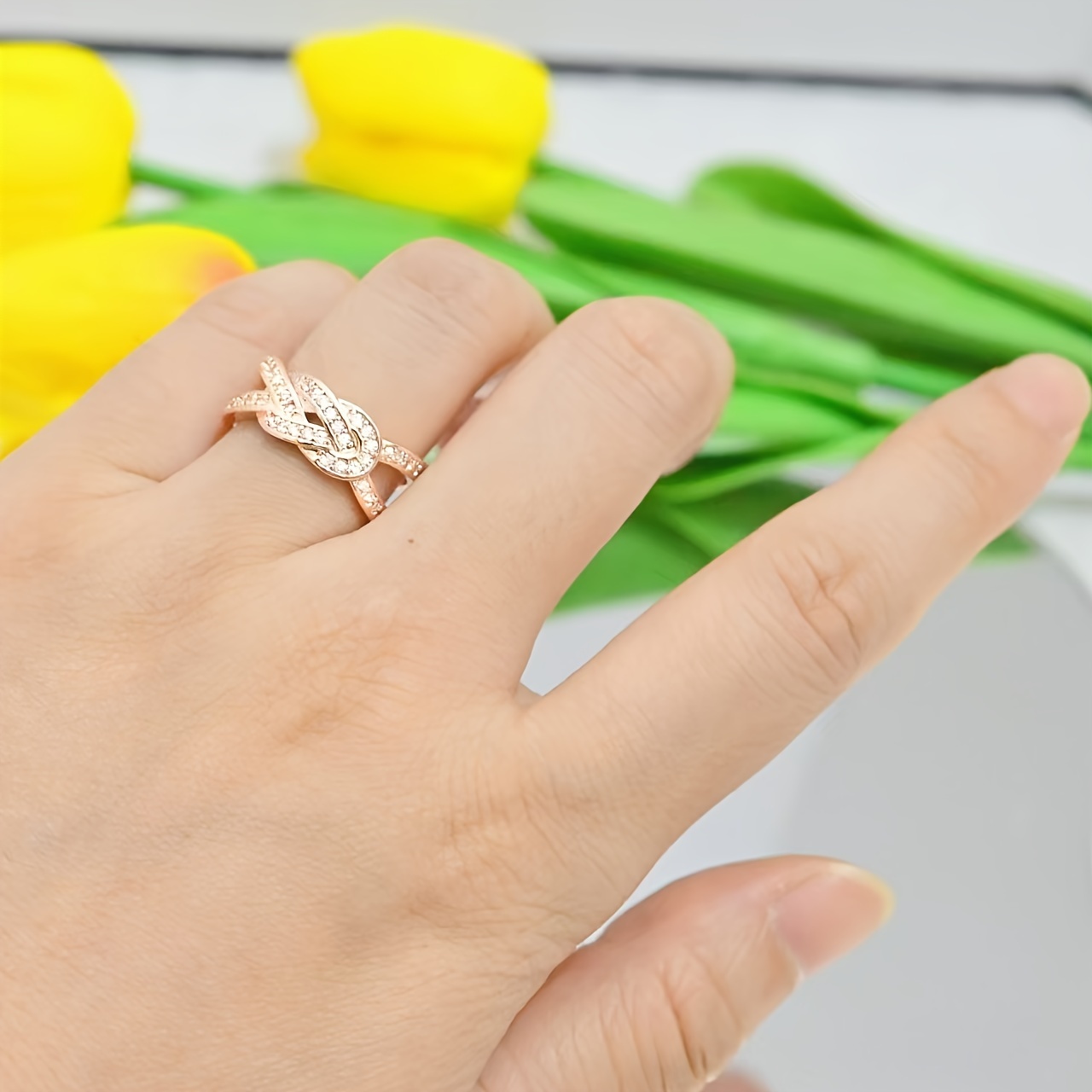 Adjustable Open Ring with Cubic Zirconia Copper Nautical Theme August Birthstone