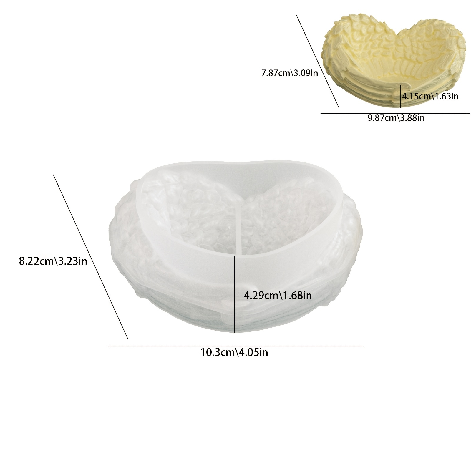 TEMU Moules en pour moulage, moules en pour pâte à modeler d', idéaux pour la fabrication de bricolage d'ornements en plâtre d'aromathérapie, de