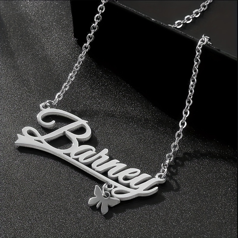 Girlfriend name sale necklace for boyfriend