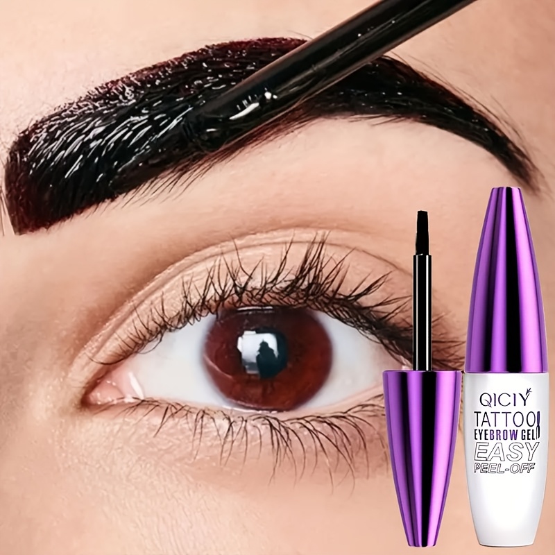 Waterproof Semi-Permanent Eyebrow Dye Gel - Long-Lasting, Smudge-Proof Brow Tint for All Light Beige Types, Tearing Eyebrow Cream, Music Festival/Party/Easter/Holiday Gift