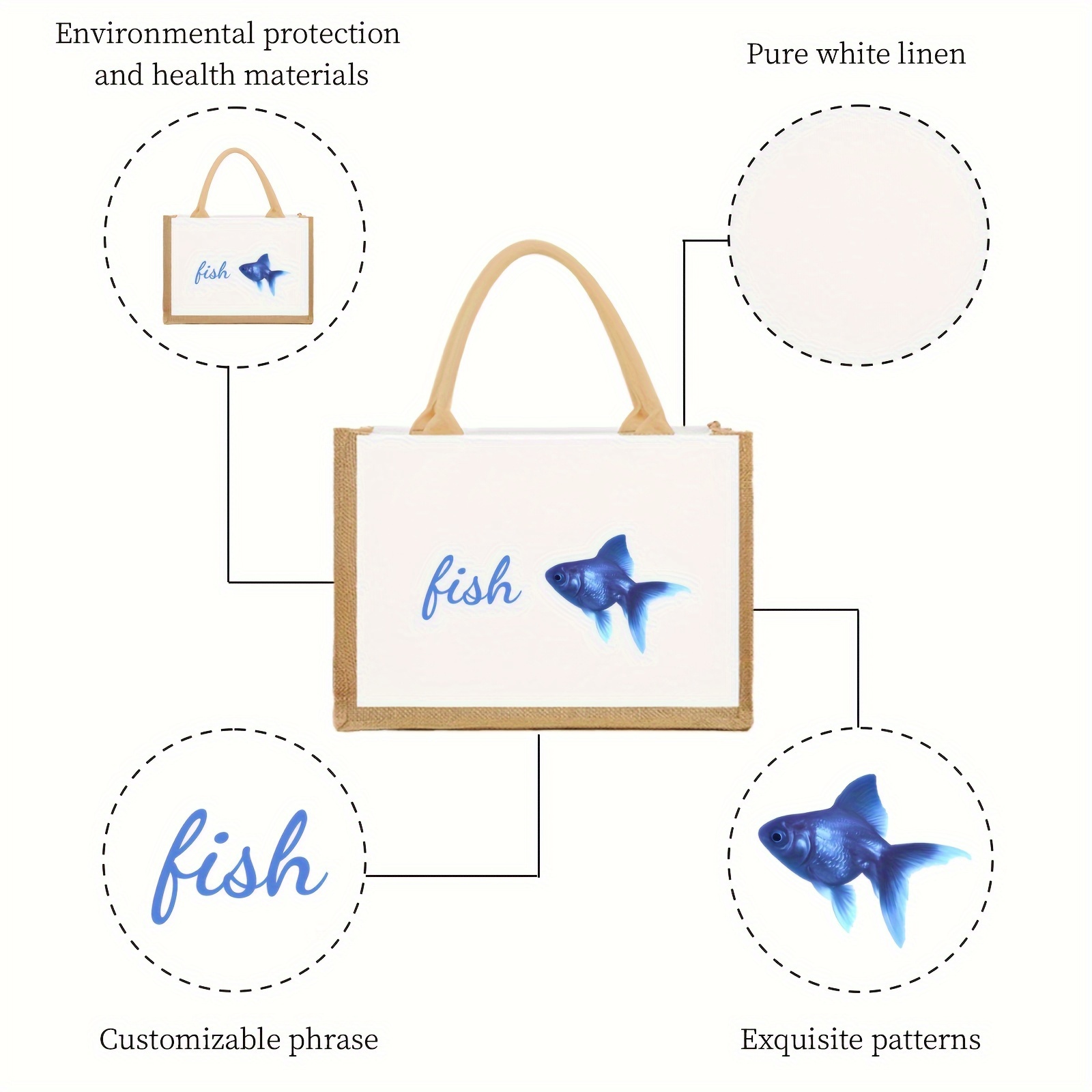 Fish Design Custom Gift Bag