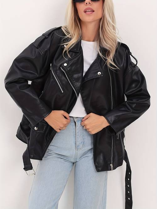 casaco plus size feminino com cinto - com zíper frontal, casaco casual , para uso em as (lavagem à mão, linha elegante) - os tipos de corpo
